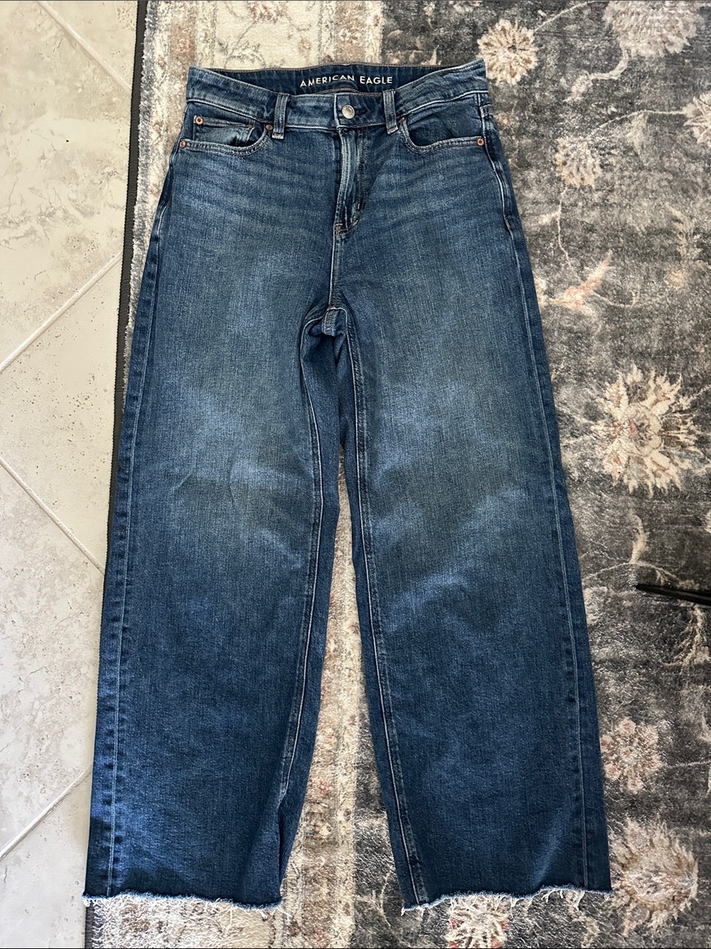 American Eagle Super High Rise Baggy Wide Leg Jeans